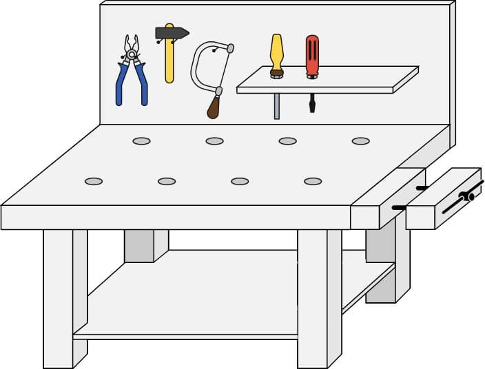 Kinderwerkbank selber bauen